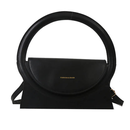 A square-shaped PU messenger bag in a choice of colours, showing external stitching and a sandwich pocket.