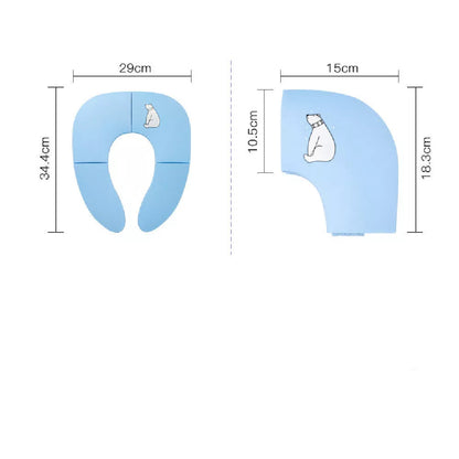 Foldable Baby Travel Potty Seat in pink, yellow, and blue, lightweight and portable for toddlers