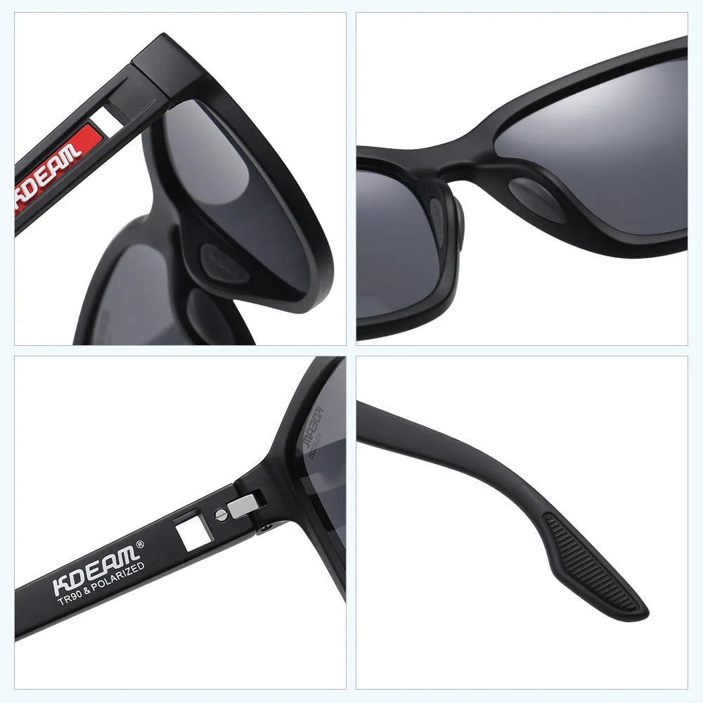 Retro outdoor sunglasses with metal hinges and TAC lenses in multiple colour options for UV protection