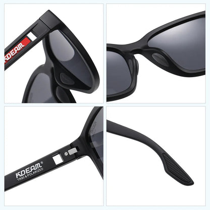 Retro outdoor sunglasses with metal hinges and TAC lenses in multiple colour options for UV protection