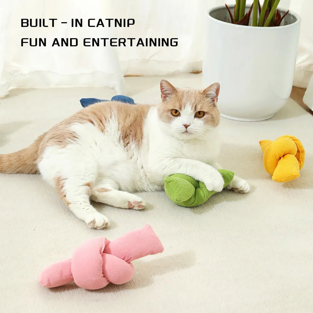 White knotted cotton rope bone dog toy for tug of war and chewing