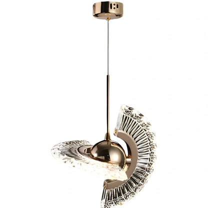 Zinc alloy UFO chandelier with fishing line design and adjustable 2m height