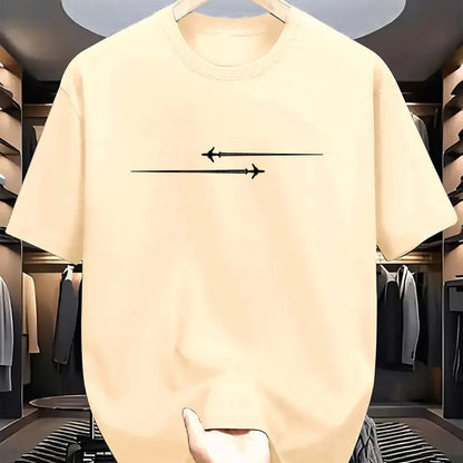 Men's loose fit cotton blend t-shirt with cartoon printed pattern in multiple colour options