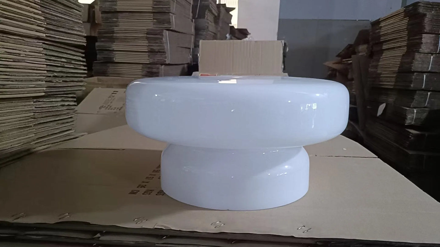 Modern glass chandelier ceiling light with 36cm dimensions in four colour options