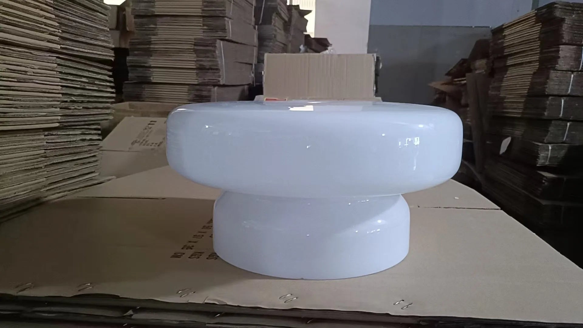 Modern glass chandelier ceiling light with 36cm dimensions in four colour options