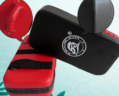 Square PU taekwondo foot target 40x20x10cm in red or black for martial arts training