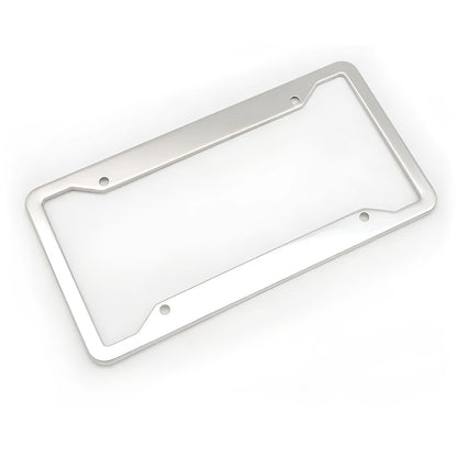 Aluminium alloy licence plate frame in four colour options showing 200x150x20mm dimensions
