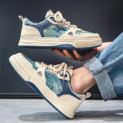 Flat-heel round-toe canvas leisure shoe in Milan green colour on a white background.