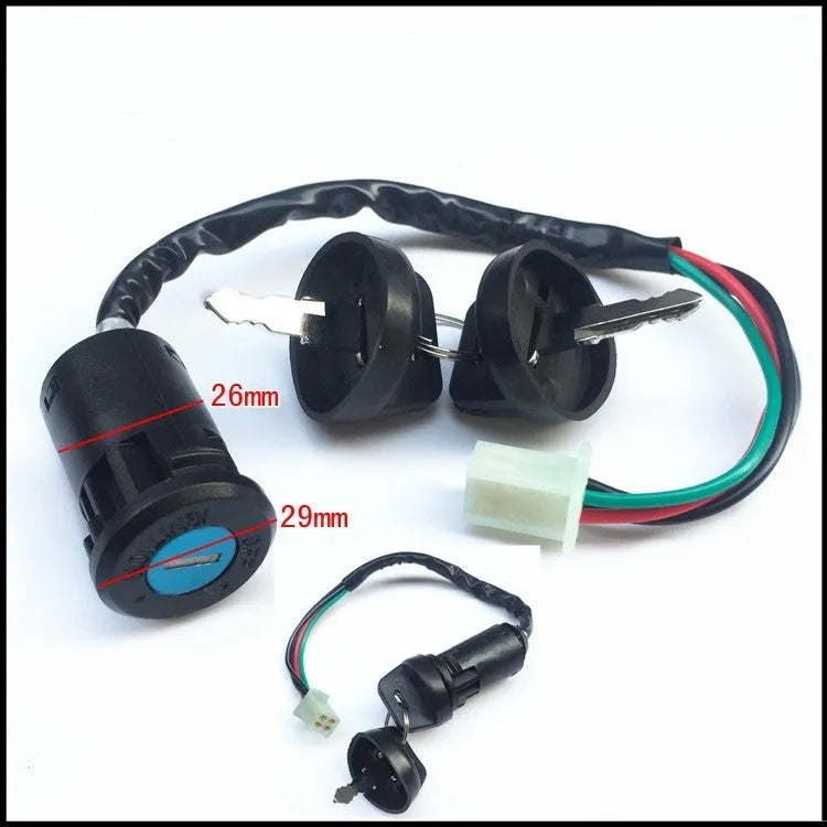 Waterproof plastic electric door lock actuator for car central locking systems.
