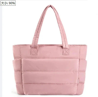 Women's large cotton handbag with zipper in multiple colours