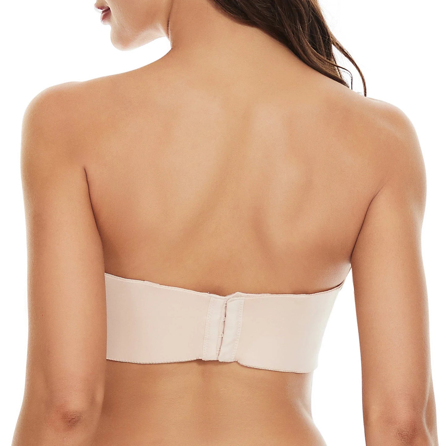 Seamless Invisible Wireless Push-Up Bra in Black and Skin Colors with Steel Ring Support