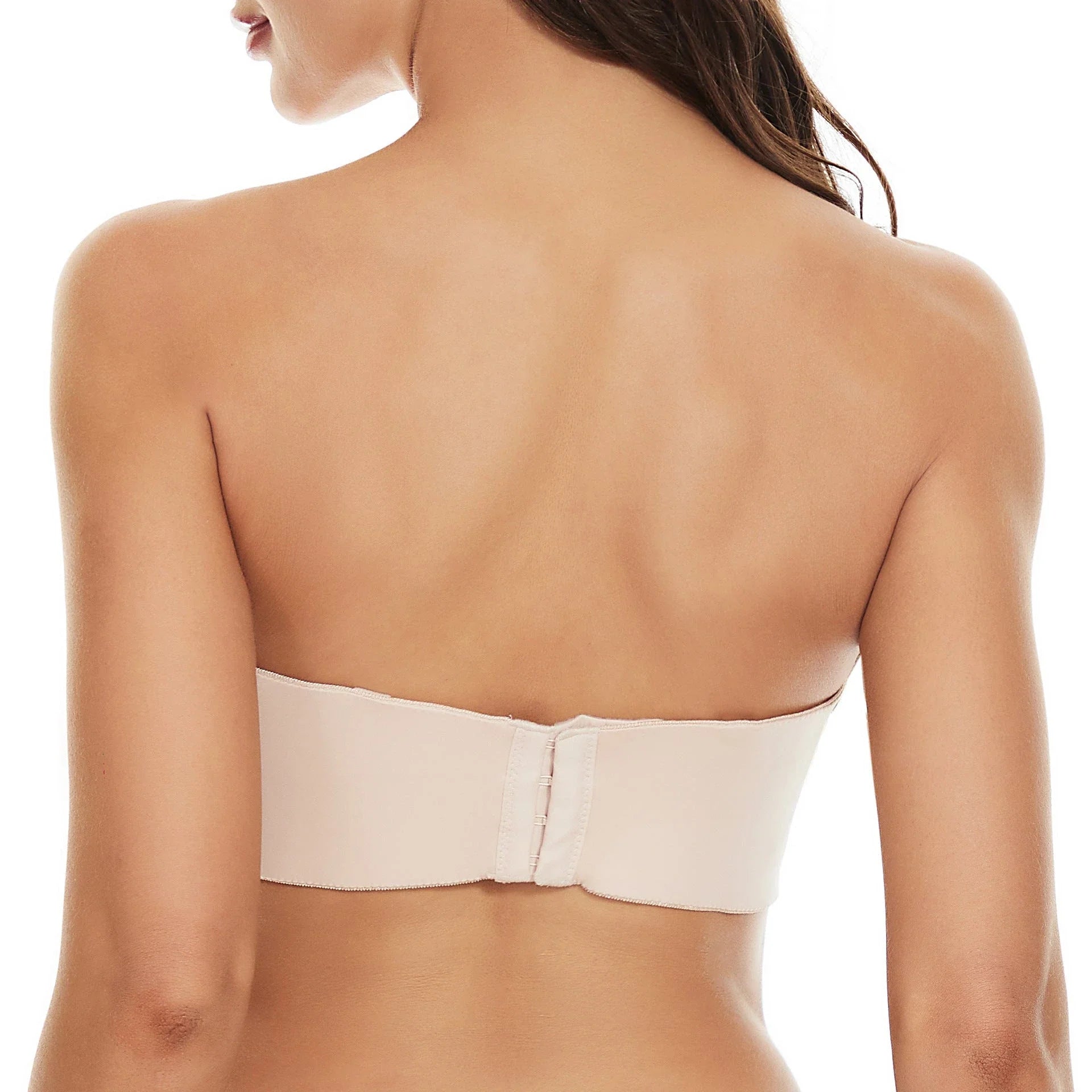 Seamless Invisible Wireless Push-Up Bra in Black and Skin Colors with Steel Ring Support