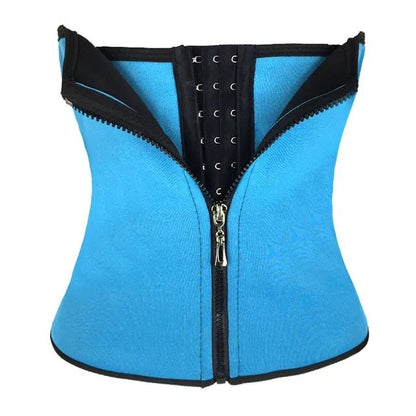 Neoprene belly band corset in black colour showing diving fabric texture and shaping design