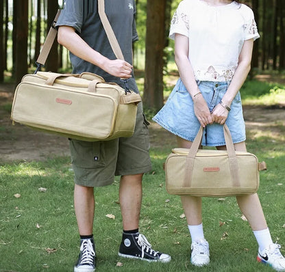 Oxford cloth outdoor camping tableware storage bag in 16L and 35L capacity options