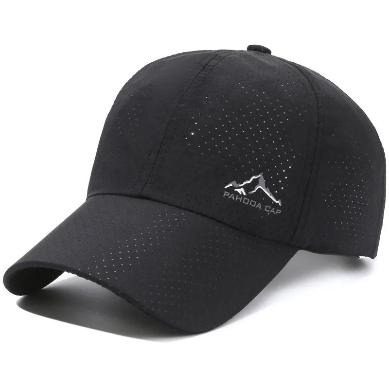 Korean style adjustable baseball cap in dome crown design with polyester fabric