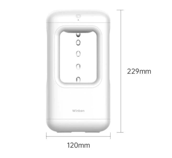 Whisper-Quiet Cool Mist Humidifier with Ambient Light - Premium Home Humidifier with Mesmerizing Droplet Backflow Design
