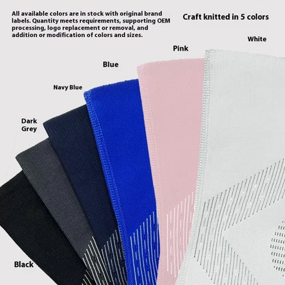 Adult sports knee pad in polyester fibre, available in sizes M, L and XL and six colours