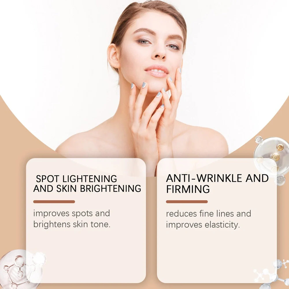 Single-use facial mask with 30g collagen and hyaluronic acid serum for wrinkle reduction