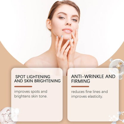 Single-use facial mask with 30g collagen and hyaluronic acid serum for wrinkle reduction
