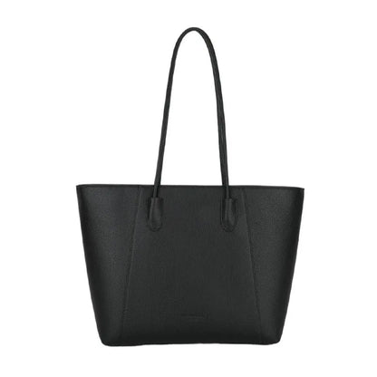 PU leather soft bucket shoulder tote bag with synthetic leather lining, outer sandwich pocket and zipper change bag