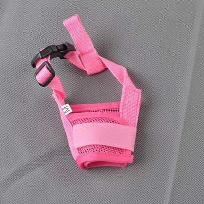 Adjustable plastic dog muzzle in various colours and sizes for behaviour management