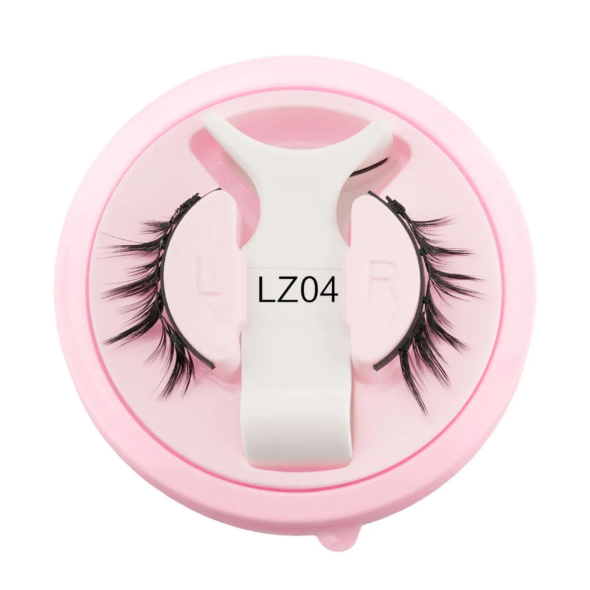 Set of reusable waterproof false eyelashes with natural thick design, glue-free.