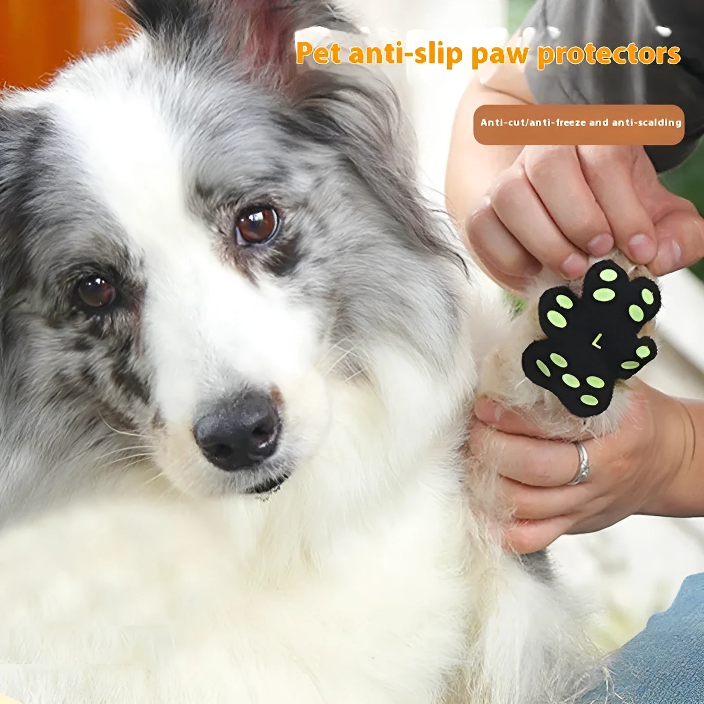 Breathable invisible silicone claw protection pads for dogs in S and M sizes