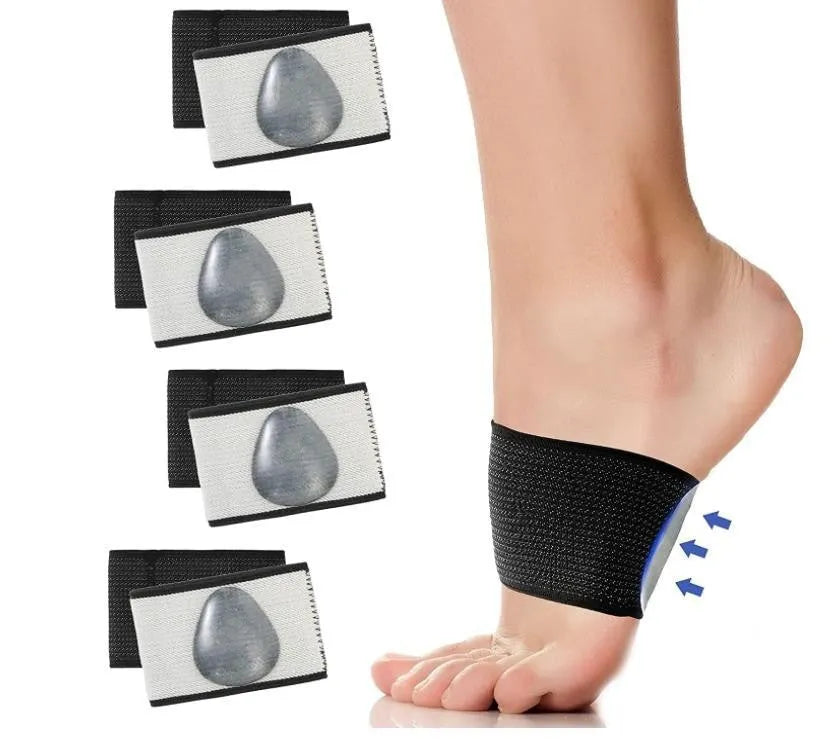 Men's and women's flat foot support elastic bandage with heart pad and arch support