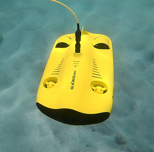 Underwater robot host with remote control, 386x266x138mm size, 100m cable for rescue and photography at 100m depth