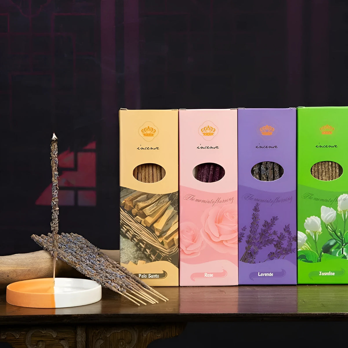 Box of 10 handmade Argentina hand rub petals stick incense sticks for aromatherapy.