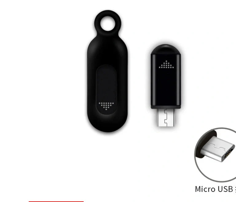 Compact aluminium cell phone infrared remote control with glossy black finish