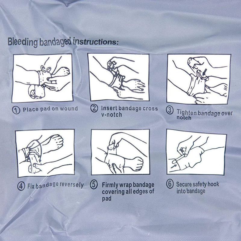 Simple and Portable Outdoor Training Hemostatic Bandage: Compact 10cm or 15cm sterile gauze tape for rapid emergency blood control in remote locations