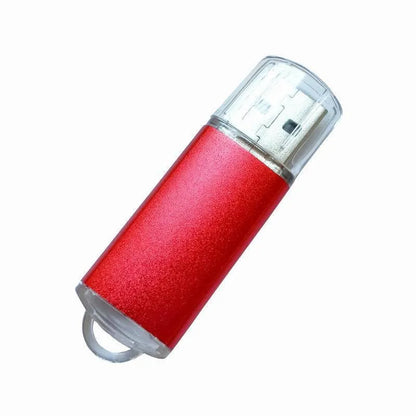 Software encryption USB dongle with metal shell in six colour options showing compact dimensions