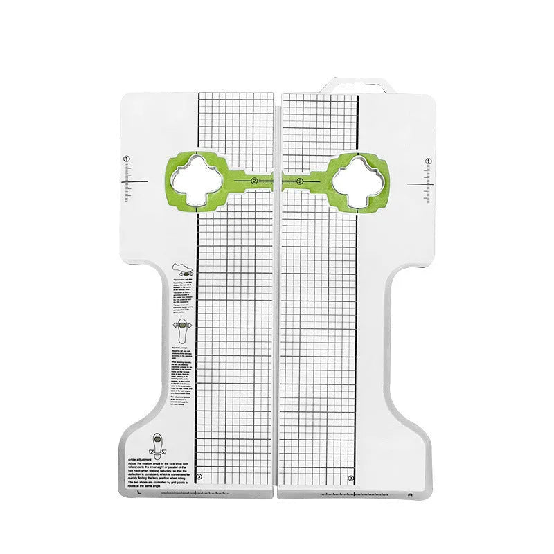 Locking plate adjustment tool for SPD and KEO bicycle cleats on a white background.