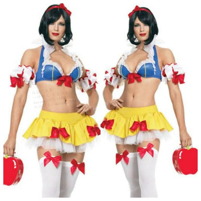 Anime Snow White Halloween dress costume set with headdress in 8569 style colour