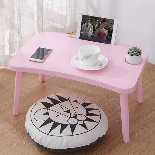 Nordic design foldable bed table in pink, blue, green, or purple