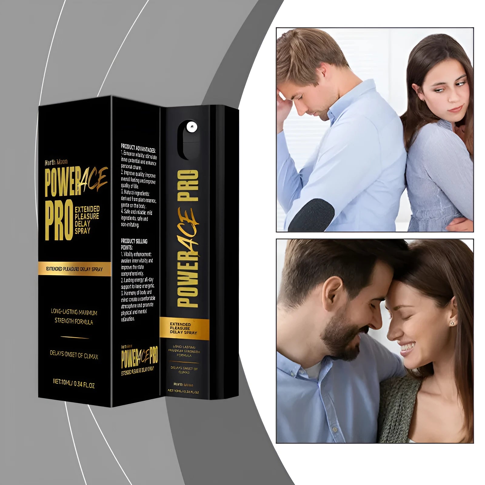 Men's body moisturising spray bottle with botanical extracts, 10ml capacity