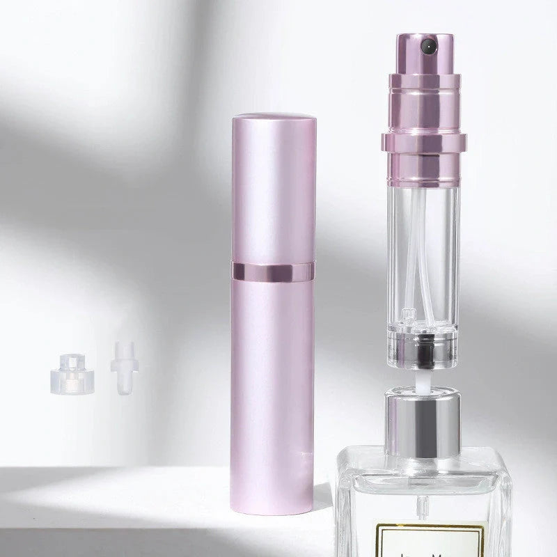 Compact perfume vaporizer in various colours with leak-proof design