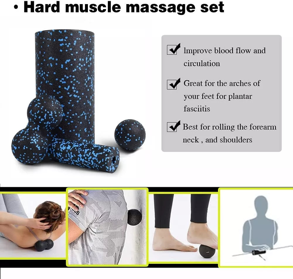 Yoga Column Peanut Ball EPP Foam Shaft Set for core strength and physical therapy