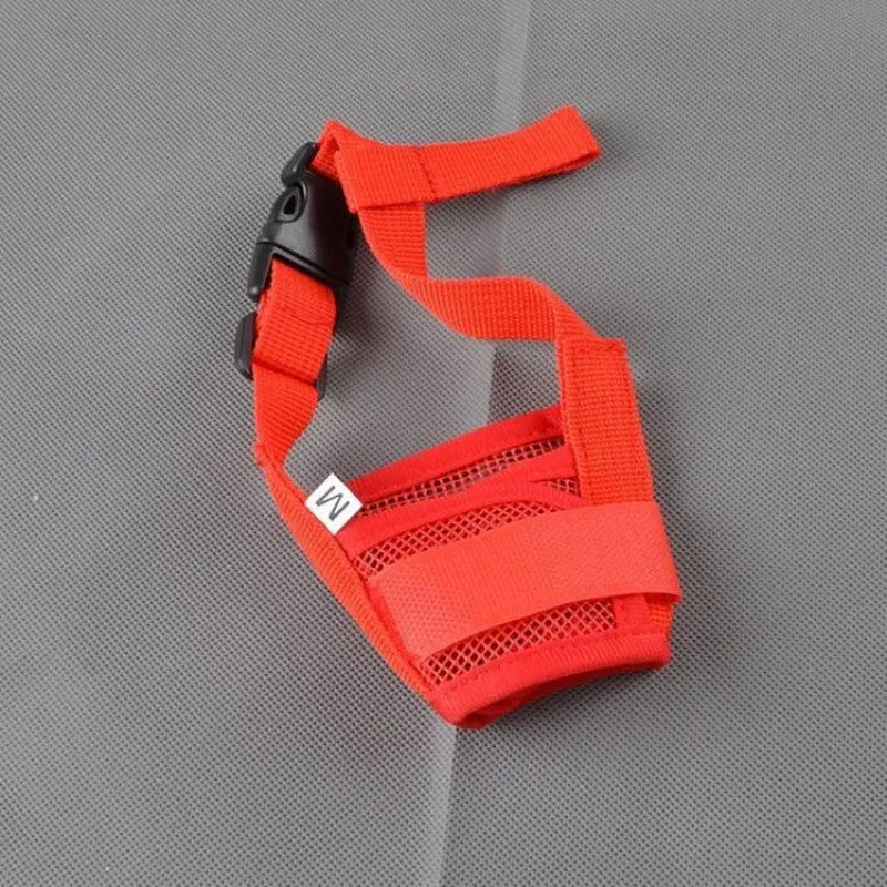 Adjustable plastic dog muzzle in various colours and sizes for behaviour management