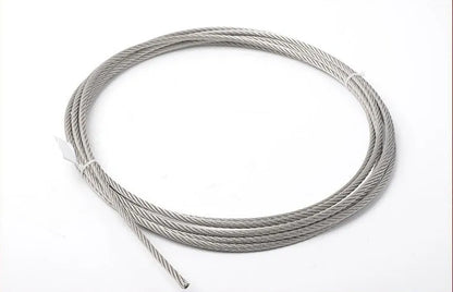 316 stainless steel 5mm steel wire rope, 7x7 multi-strand, for hoisting and fencing