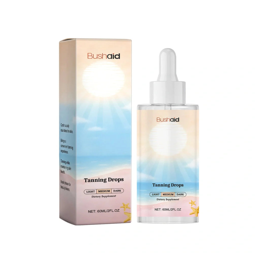 60ml tanning drops bottle with dropper for gradual self-tanning application