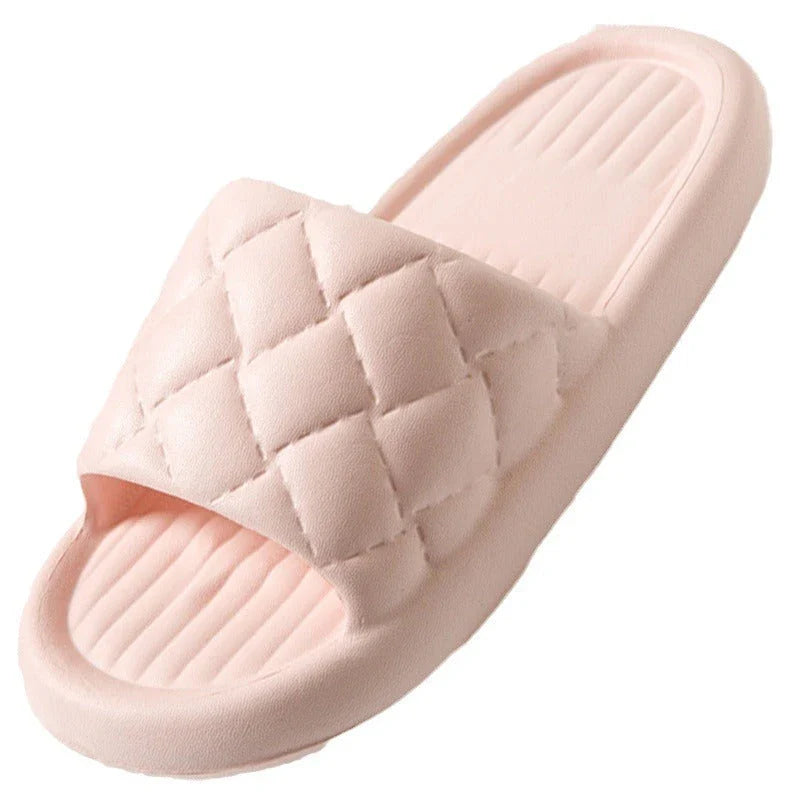 Comfortable home slippers with non-slip soles, featuring breathable and waterproof EVA material in a variety of stylish colors.