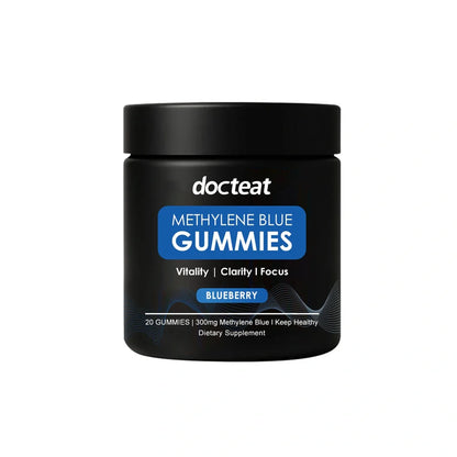 Body Care Soft Candy Supplement showing 20 gummies with methylene blue trihydrate and bitter cassava syrup