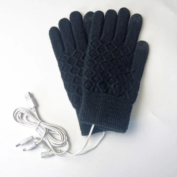 Breathable 5V USB heated gloves in various colors for winter sports