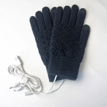 Breathable 5V USB heated gloves in various colors for winter sports