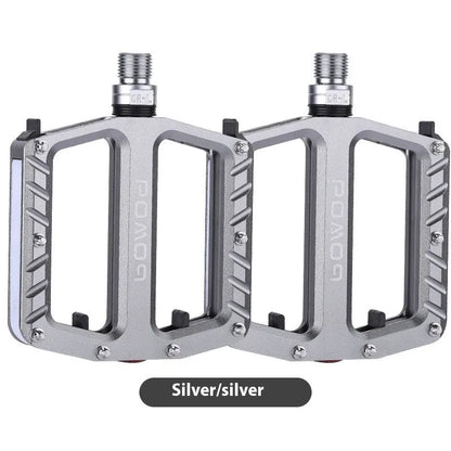 Bicycle luminous pedal with LED lights in aluminium alloy construction