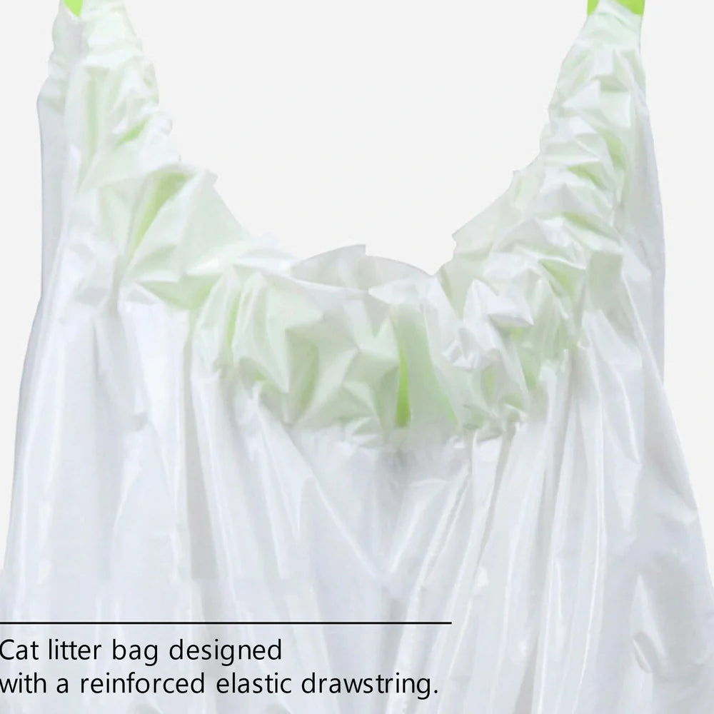 Pack of 7 thick plastic sifting cat litter liner bags, sizes 79x45.7cm S and 94x45.7cm L for trays