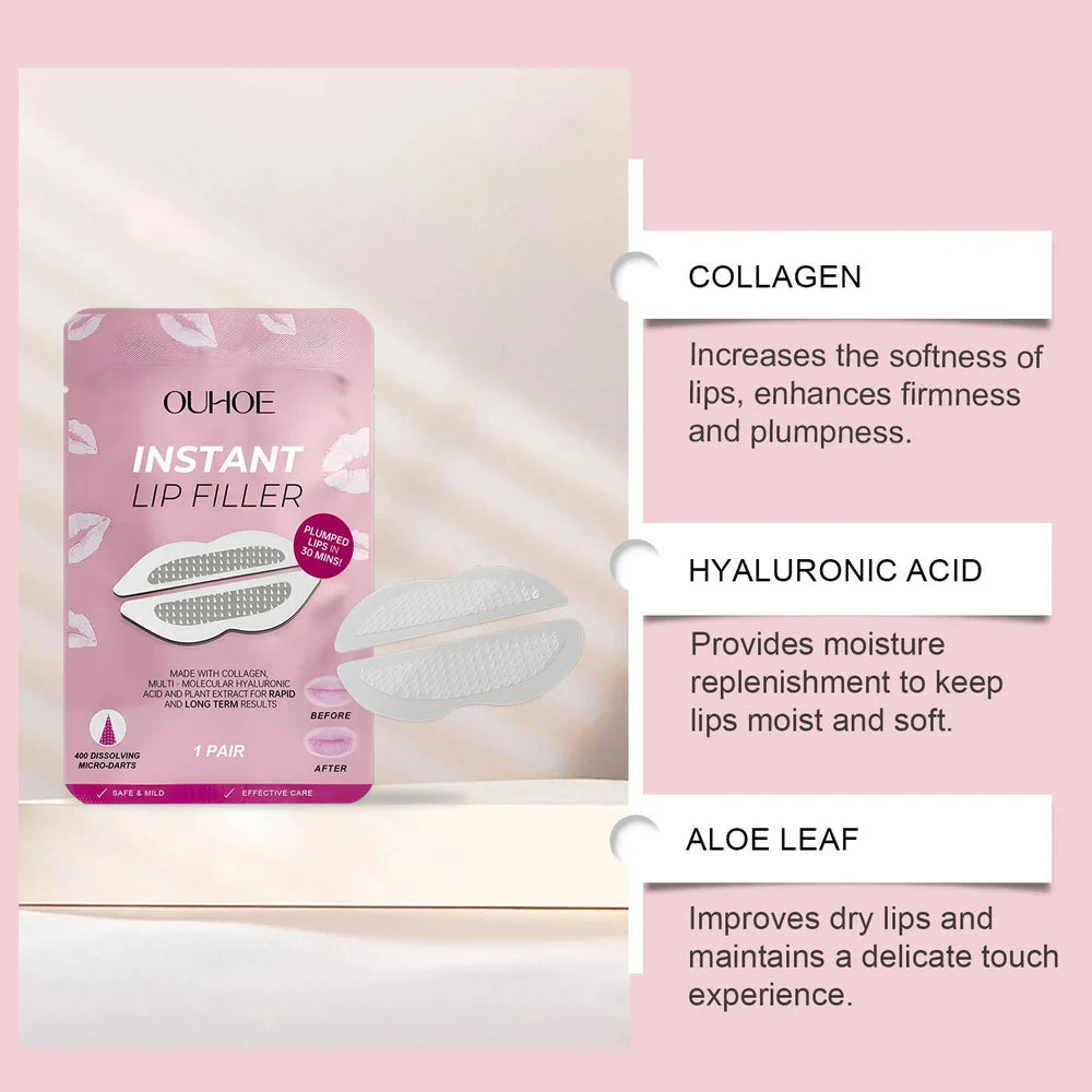 Lip nursing adhesive bandage pair measuring 8x12cm with silicone material for moisturising care