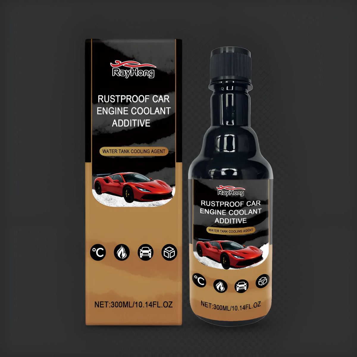 300ml automotive cooling protection agent bottle for anti-corrosion, sealing, and heat dissipation in car cooling systems